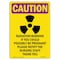 Signmission OSHA RADIATION, Radiation Warning, 14in X 10in Alum, 10" W, 14" H, Portrait, OS-CR-A-1014-V-10266 OS-CR-A-1014-V-10266 - alternate 1